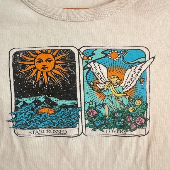 UO Starcrossed Lettuce Edge Baby T-Shirt M - Picture 3 of 6